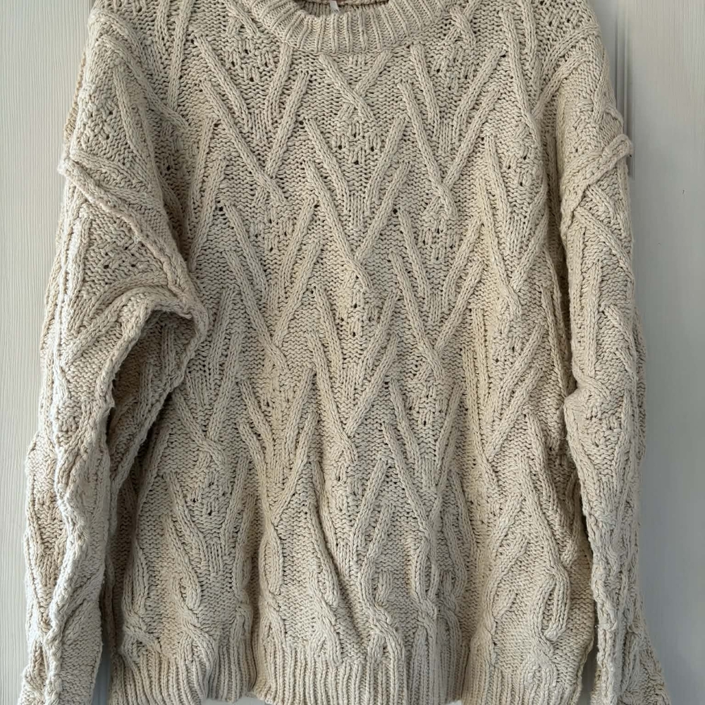 Free People Isla Cable Tunic Small